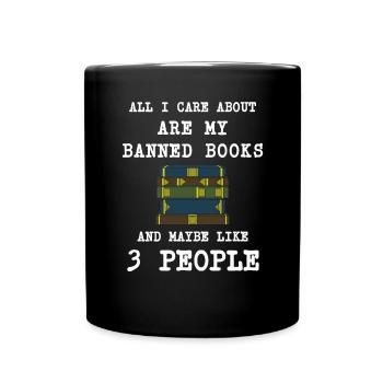 Book Books Library Reading Literature Read Books - Full Colour Mug - black - Front