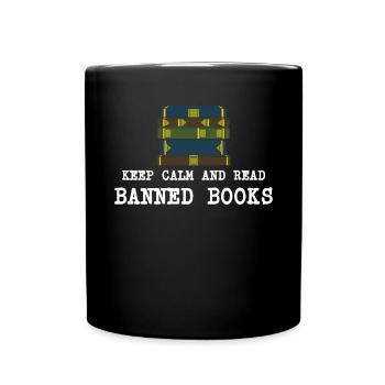 Book Books Library Reading Literature Read Books - Full Colour Mug - black - Front