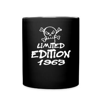 Limited Edition 1963 Geburtstag 1963 Geboren - Tasse einfarbig - Schwarz - Vorne