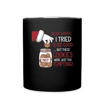 Christmas Time Cookies Gingerbread Baking - Full Colour Mug - black - Front