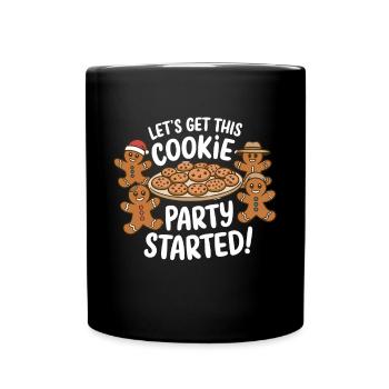Christmas Time Cookies Gingerbread Baking - Full Colour Mug - black - Front
