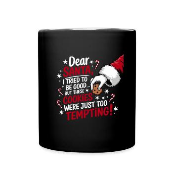Christmas Time Cookies Gingerbread Baking - Full Colour Mug - black - Front
