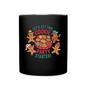 Christmas Time Cookies Gingerbread Baking - Full Colour Mug - black - Front