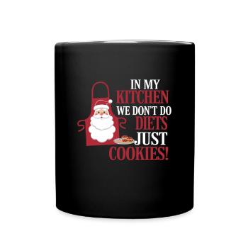 Christmas Time Cookies Gingerbread Baking - Full Colour Mug - black - Front