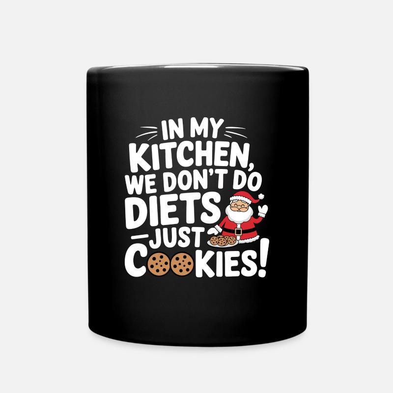 Weihnachtszeit Kekse Lebkuchen Backen - Tasse einfarbig - Schwarz
