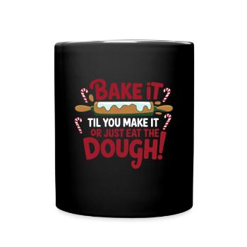 Christmas Time Cookies Gingerbread Baking - Full Colour Mug - black - Front