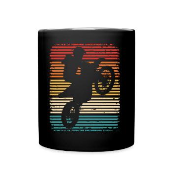 Dirt Bike Motocross Retro Enduro Supermoto - Mug uni - noir - Devant