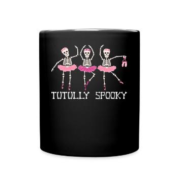 Ballet Halloween Spooky Tutu Tutully Spooky - Mug uni - noir - Devant