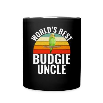 Budgie Gift - Full Colour Mug - black - Front