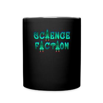 Weltraum - Science Fiction - Tasse einfarbig - Schwarz - Vorne
