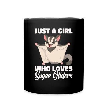 Flying Squirrel Suger Glider Short-headed Glider - Full Colour Mug - black - Front