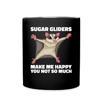 Flying Squirrel Suger Glider Short-headed Glider - Full Colour Mug - black - Front