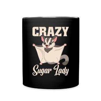 Flying Squirrel Suger Glider Short-headed Glider - Full Colour Mug - black - Front