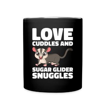 Flying Squirrel Suger Glider Short-headed Glider - Full Colour Mug - black - Front