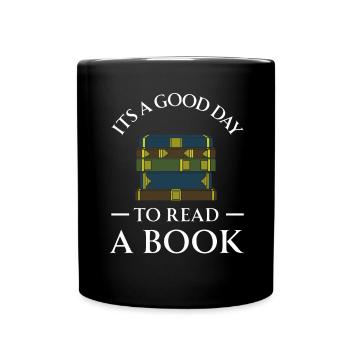 Book Books Library Reading Literature Read Books - Full Colour Mug - black - Front