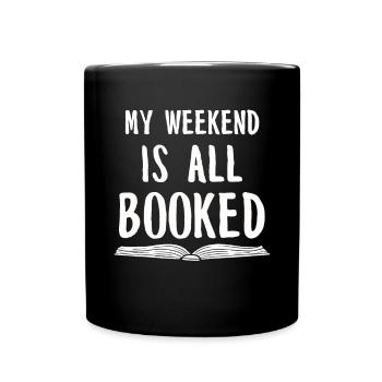 Book Books Library Reading Literature Read Books - Full Colour Mug - black - Front