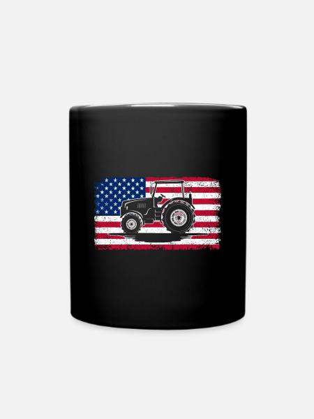 Tracteur agricole Tracteur vintage Farmers - Mug uni - noir