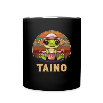 Puerto rican coqui frog taino - Tasse einfarbig - Schwarz - Vorne