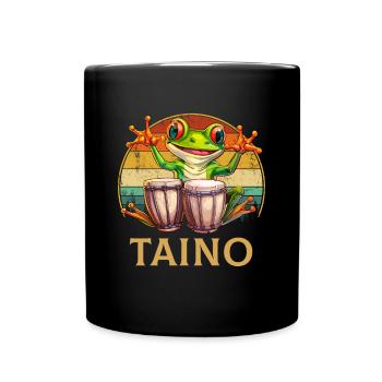Puerto rican coqui frog taino - Tasse einfarbig - Schwarz - Vorne