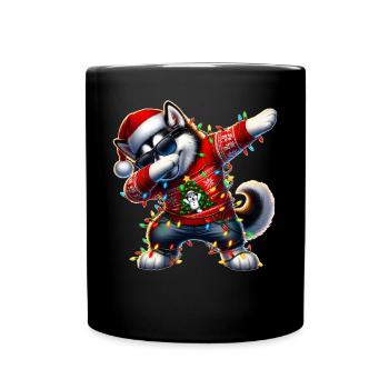 Lunettes de soleil à pois Alaskan Malamute Chien Niedli - Mug uni - noir - Devant