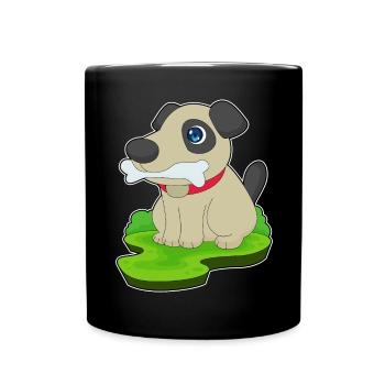 Os de chien - Mug uni - noir - Devant