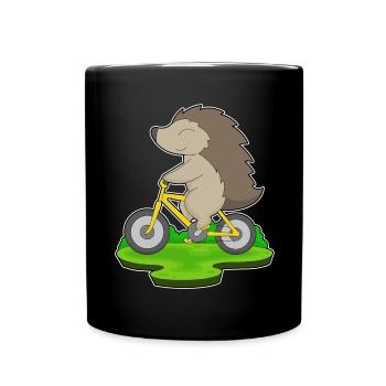 Vélo hérisson - Mug uni - noir - Devant
