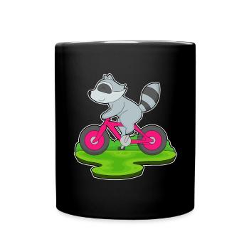 Vélo raton laveur - Mug uni - noir - Devant