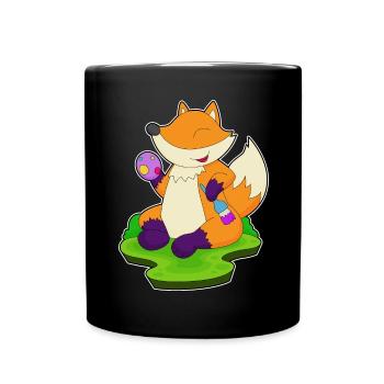 Peinture de Pâques de Fox - Mug uni - noir - Devant