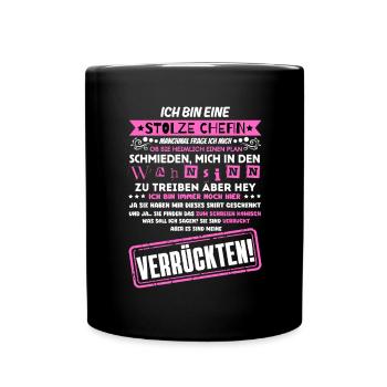 a proud of a troop of crazy - Full Colour Mug - black - Front