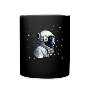 Astronaut - Tasse einfarbig - Schwarz - Vorne