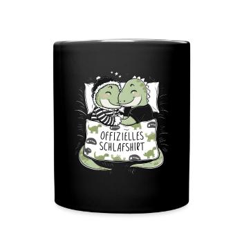 Chemise de nuit officielle Sweet Dino Couple - Mug uni - noir - Devant