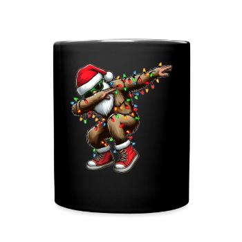 Dabbing Bigfoot Sasquatch Yeti Sunglasses - Full Colour Mug - black - Front