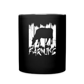 Éleveur de bovins - Mug uni - noir - Devant