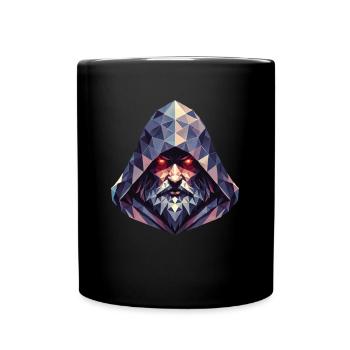Portrait Magician Wizard Roleplay - Full Colour Mug - black - Front