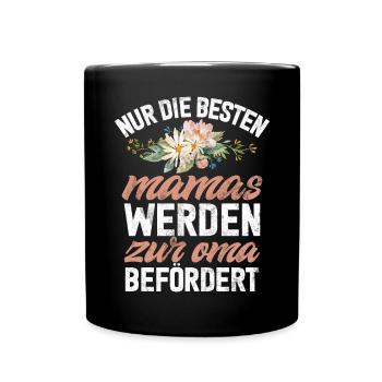 drôle maman grand-mère disant motif dames fête des mères - Mug uni - noir - Devant