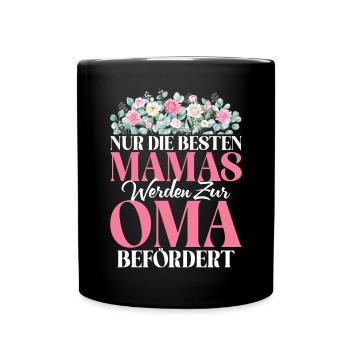 drôle maman grand-mère disant motif dames fête des mères - Mug uni - noir - Devant