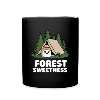 Drôle de dicton de guimauve de camping - Mug uni - noir - Devant