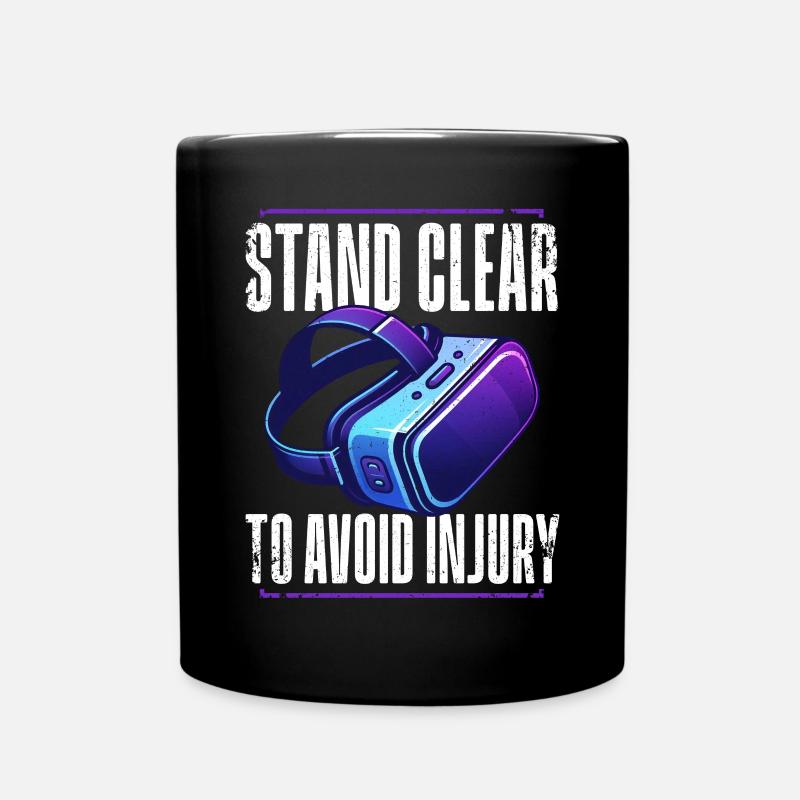 Virtual Reality Athlete Witzer VR Gamer Headset - Full Colour Mug - black