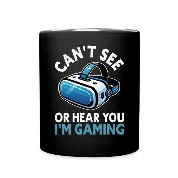 Virtual Reality Athlete Witzer VR Gamer Headset - Full Colour Mug - black - Front