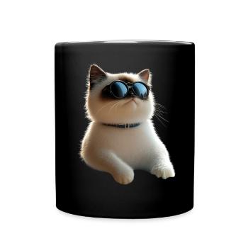 Ragdoll Katze Ragdollkatze Cat Süße Ragdoll Katzen - Tasse einfarbig - Schwarz - Vorne
