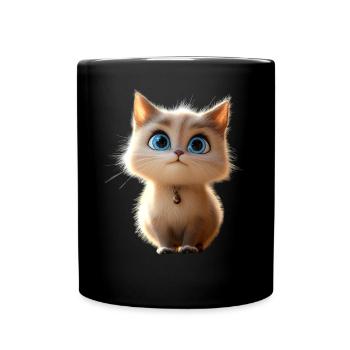 Ragdoll Katze Ragdollkatze Cat Süße Ragdoll Katzen - Tasse einfarbig - Schwarz - Vorne