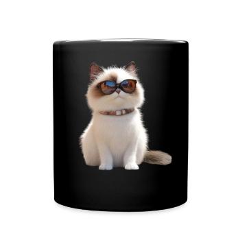 Ragdoll Katze Ragdollkatze Cat Süße Ragdoll Katzen - Tasse einfarbig - Schwarz - Vorne