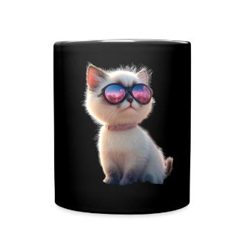 Ragdoll Katze Ragdollkatze Cat Süße Ragdoll Katzen - Tasse einfarbig - Schwarz - Vorne
