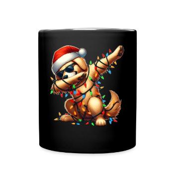 Tupfende Golden Retriever Sonnenbrille Niedlich We - Tasse einfarbig - Schwarz - Vorne