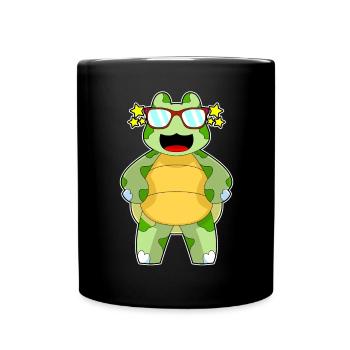 Turtle Sunglasses - Full Colour Mug - black - Front
