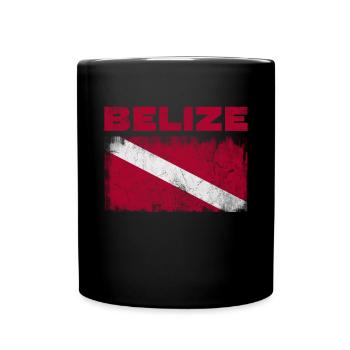 Belize - Tasse einfarbig - Schwarz - Vorne