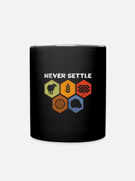 Brettspiel - Tasse einfarbig - Schwarz