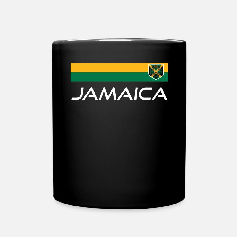 Jamaïque Jamaïque Rasta Raggea Drapeau Rastafari - Mug uni - noir