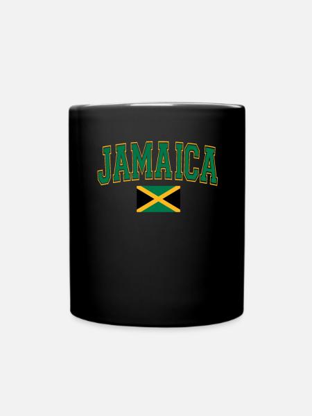 Jamaïque Jamaïque Rasta Raggea Drapeau Rastafari - Mug uni - noir