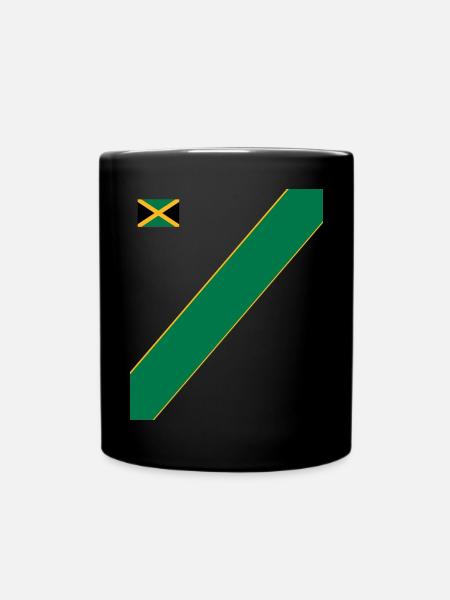 Jamaica Jamaika Rasta Raggea Rastafari Flagge - Tasse einfarbig - Schwarz